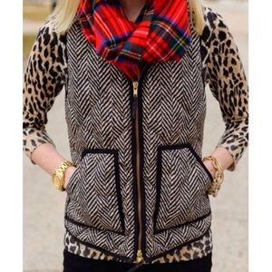 J. Crew Herringbone Excursion Vest